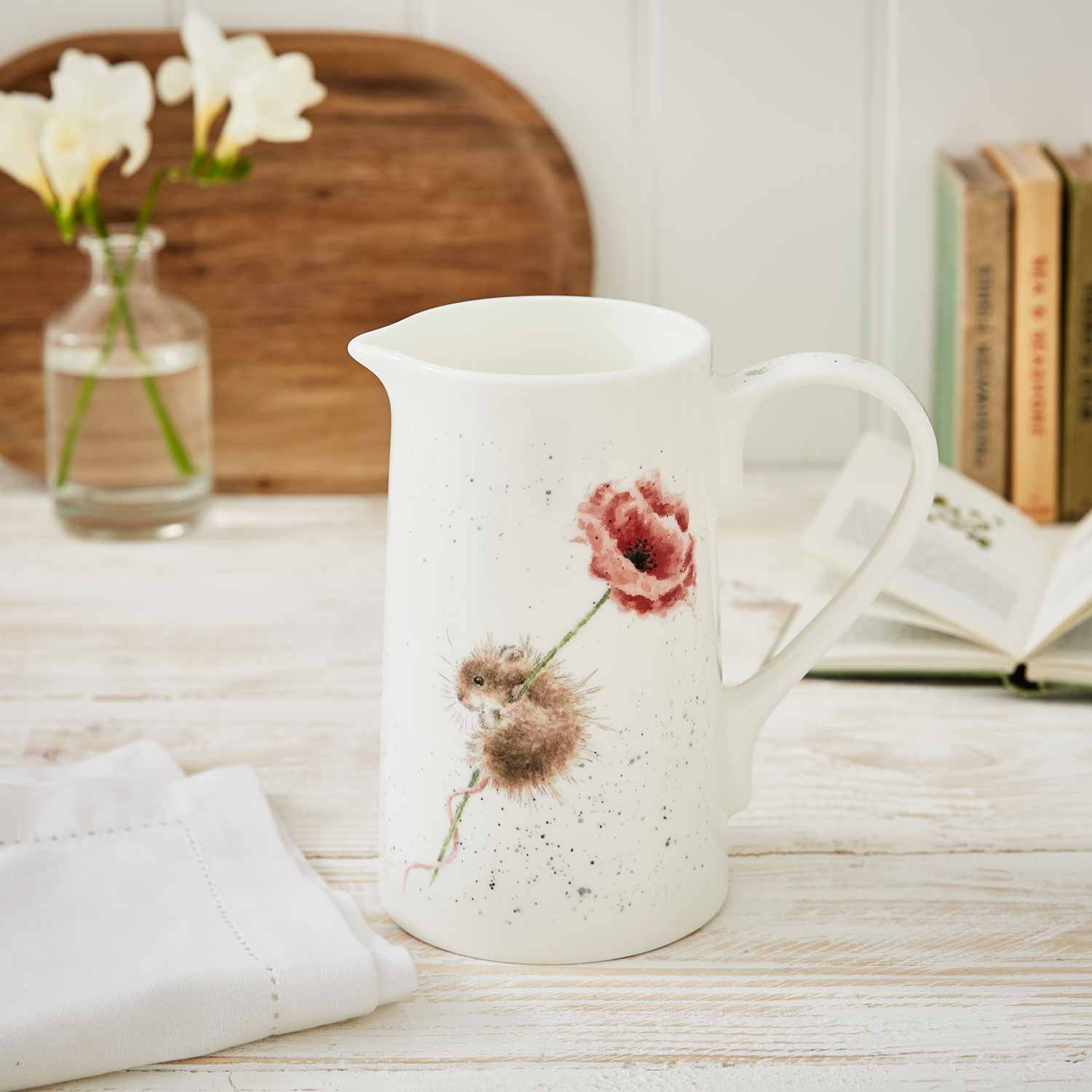 2 Pint Jug Mouse and Poppy (Mouse) image number null